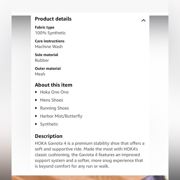 Nice Mens Hoka One One Caviota 4 running shoes - Picture 10 of 11